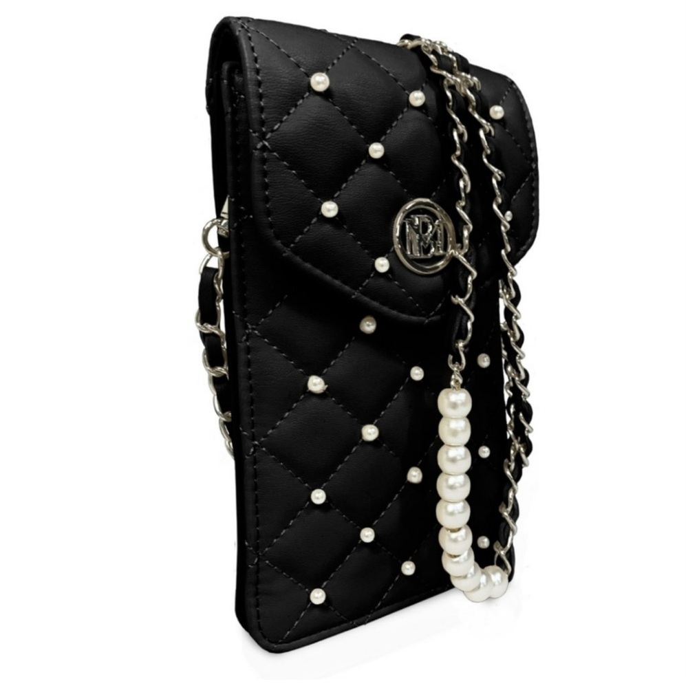 Badgley Mischka Black Bag Phone Case NWT